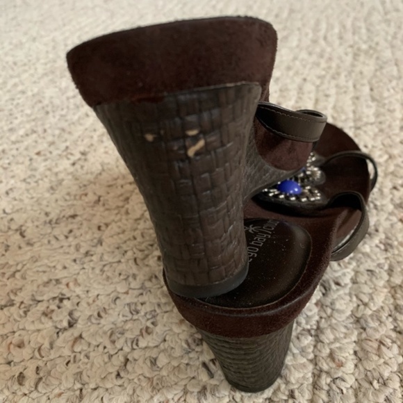 Montgomery Bay Club Wedge Slide Sandals Size 10 - Picture 7 of 7